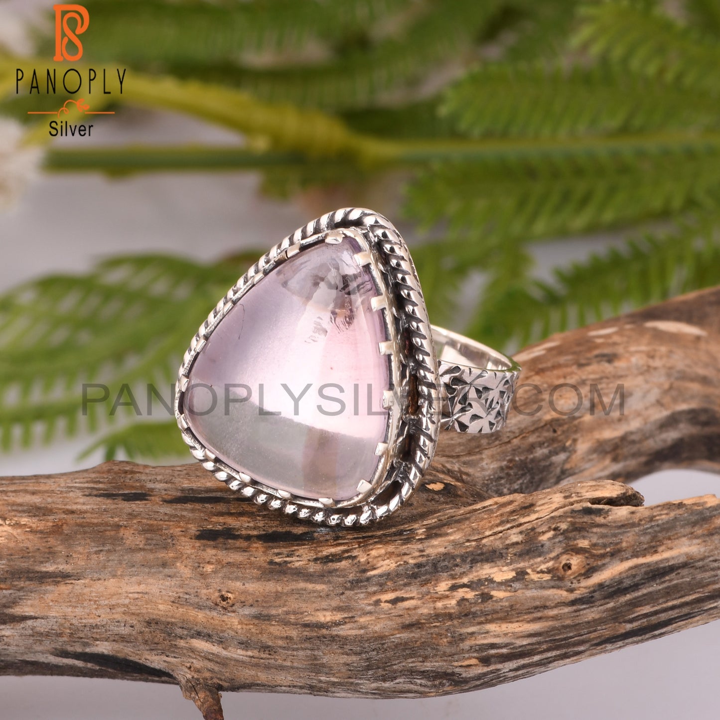 Pink Amethyst Vintage 925 Sterling Silver Ring