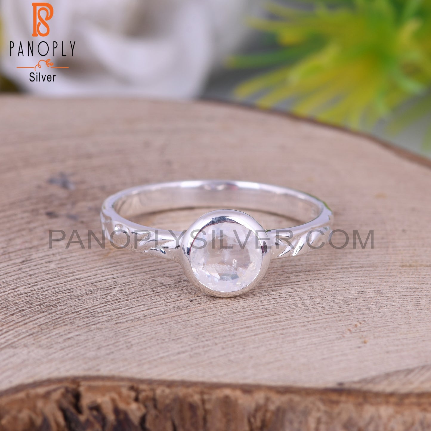 Rainbow Moonstone 925 Sterling Silver Ring For Women