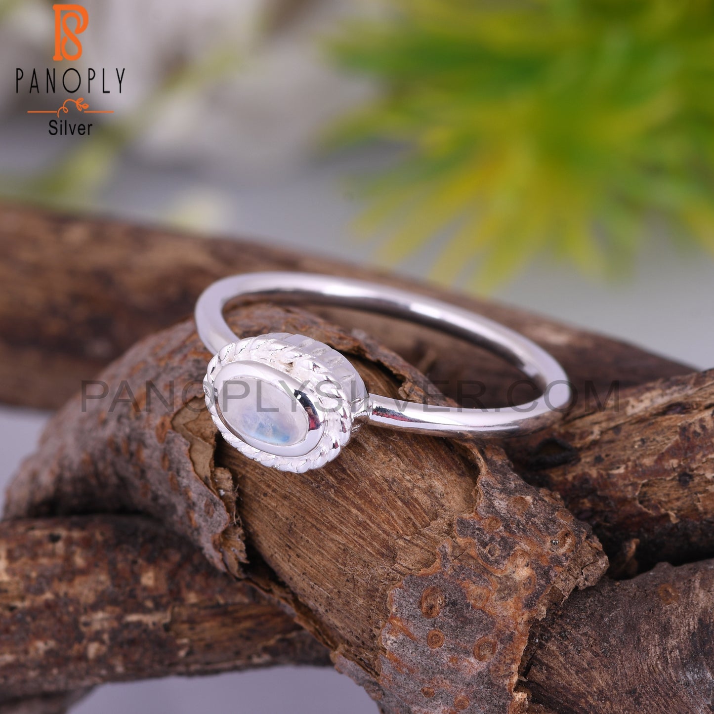 Rainbow Moonstone 925 Sterling Silver Ring For Wedding