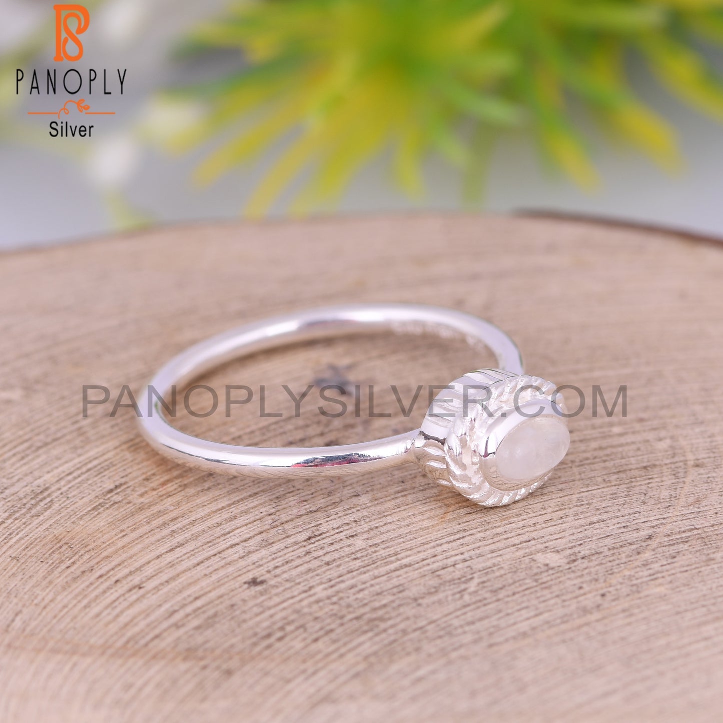 Rainbow Moonstone 925 Sterling Silver Ring For Wedding