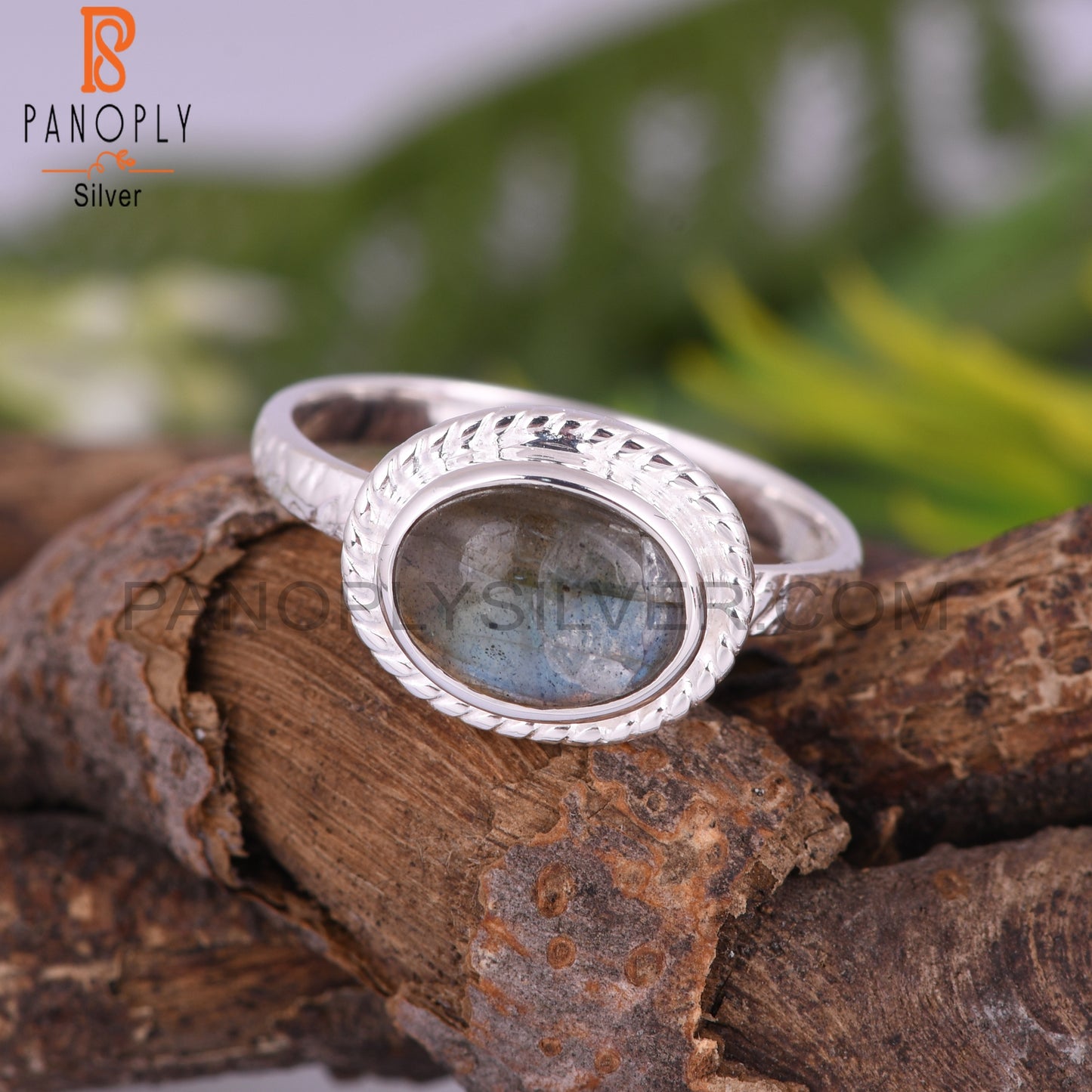 Labradorite 925 Sterling Silver Oval Shape Ring