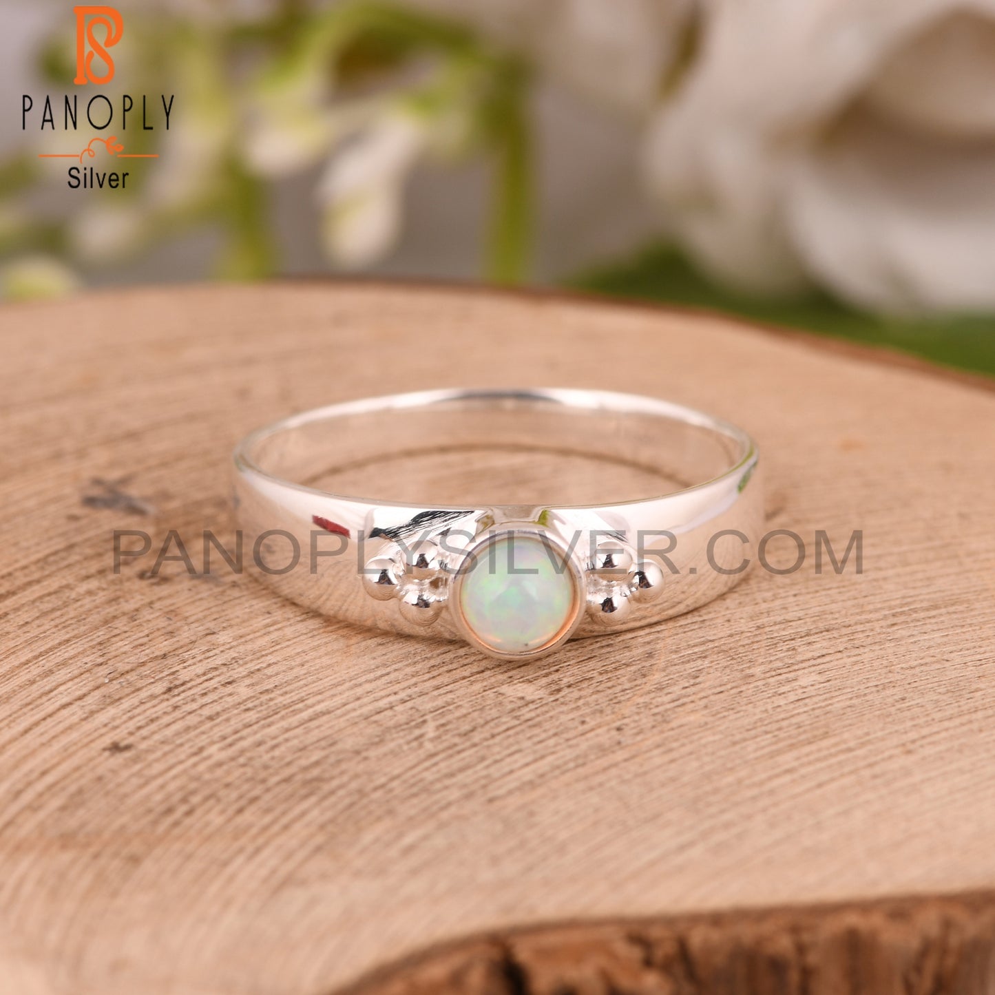 Ethiopian Opal 925 Sterling Silver Ring For Gift