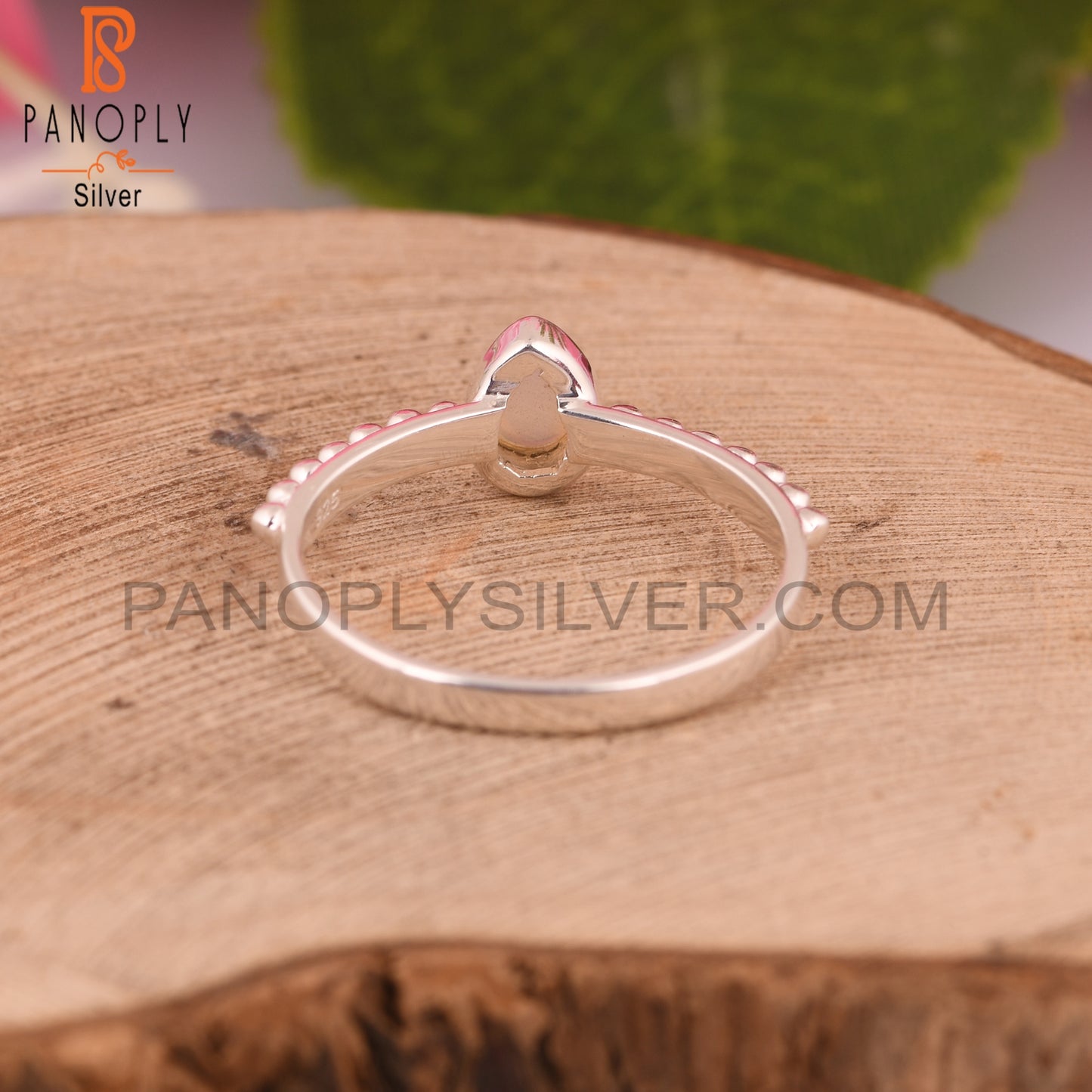Ethiopian Opal 925 Stamp Silver Ring