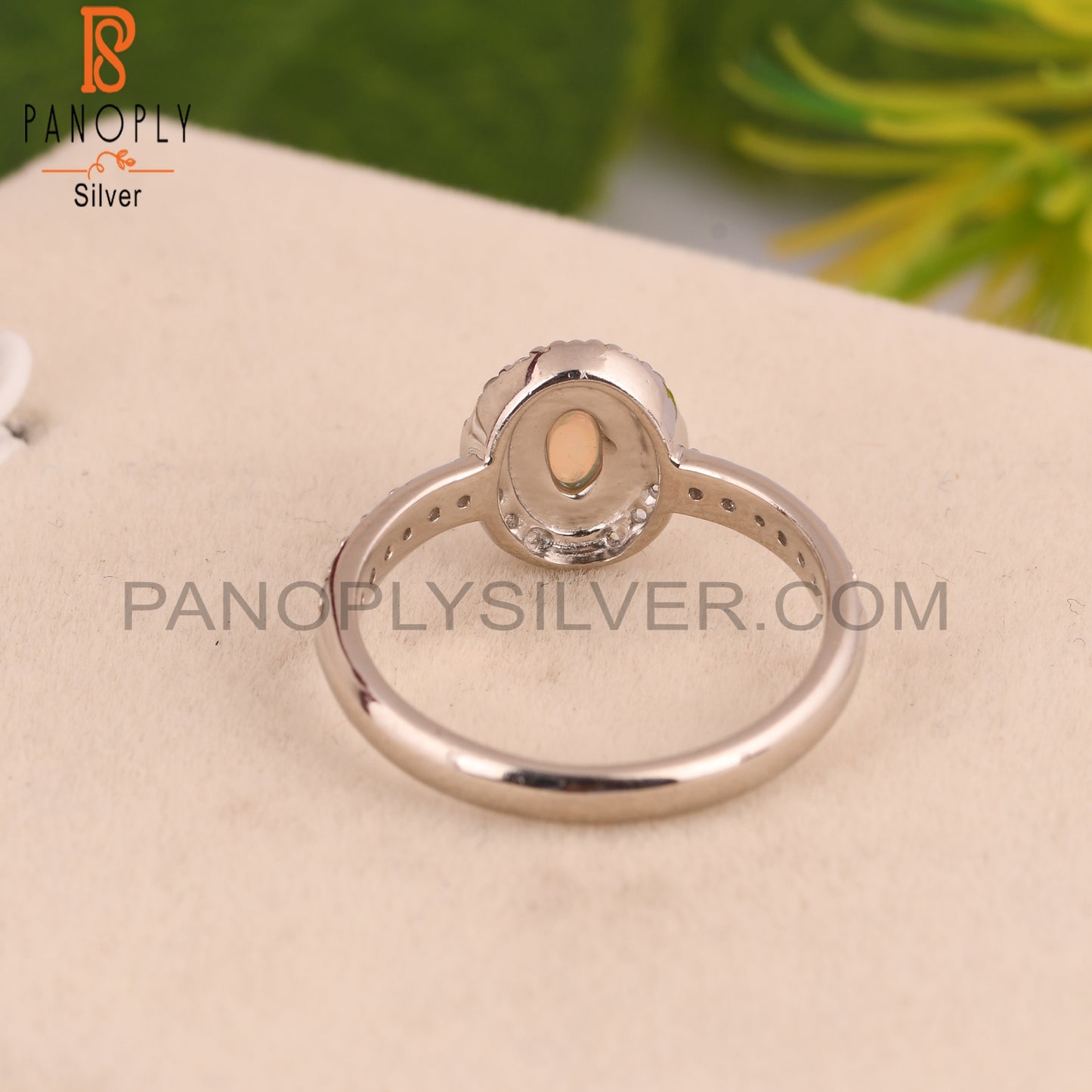 Ethiopian Opal Oval Shape 925 Sterling Silver Ring