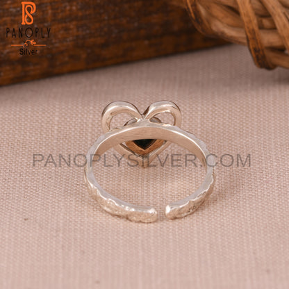 Malachite Heart 925 Sterling Silver Ring