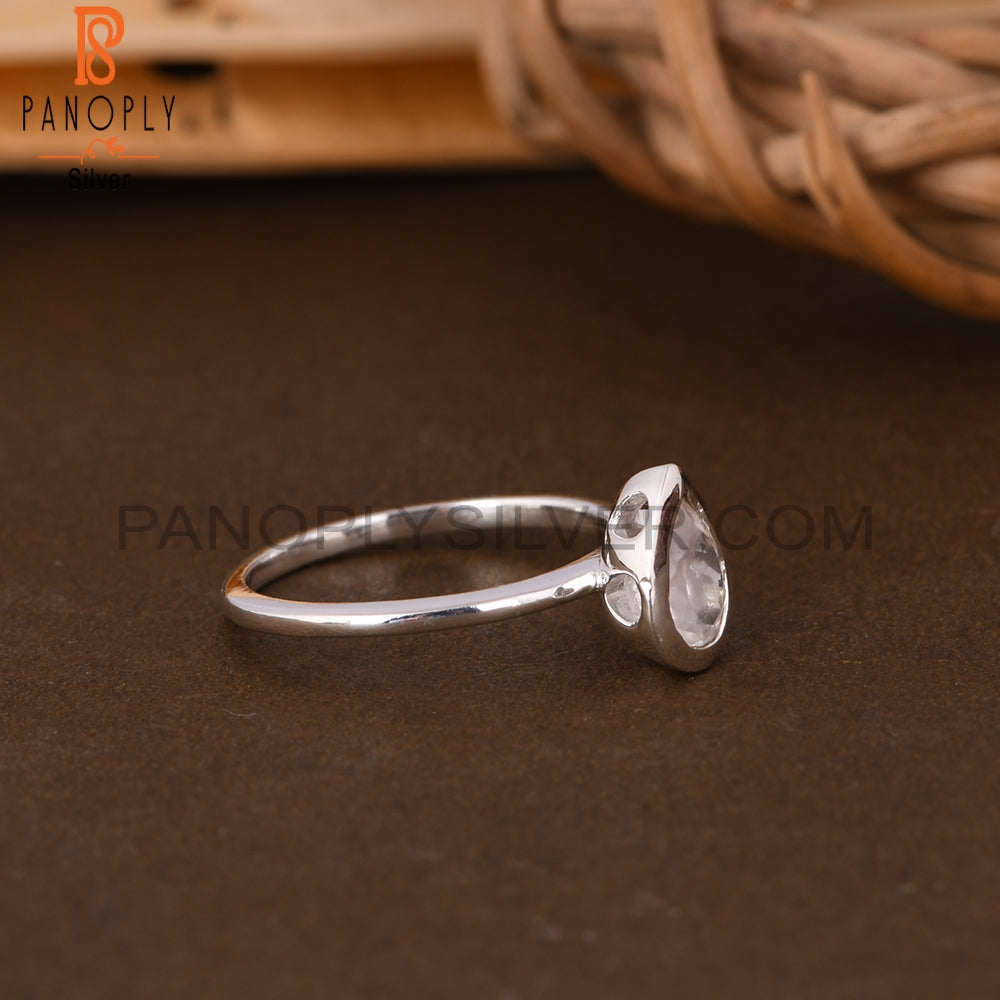Rose Quartz 925 Sterling Silver Ring