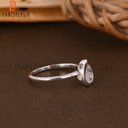 Rose Quartz 925 Sterling Silver Ring