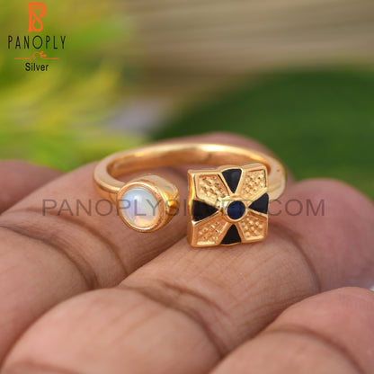 Ethiopian Opal 925 Sterling Silver Ring