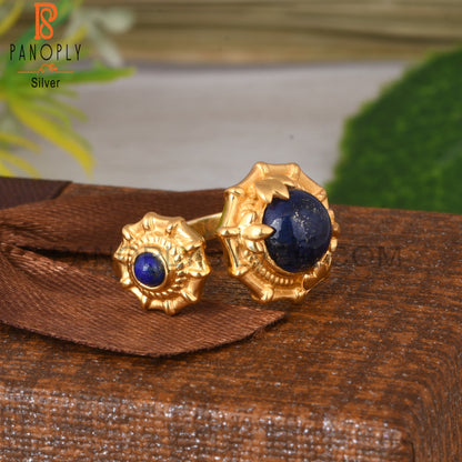 Lapis Adjustable 925 Sterling Silver Ring