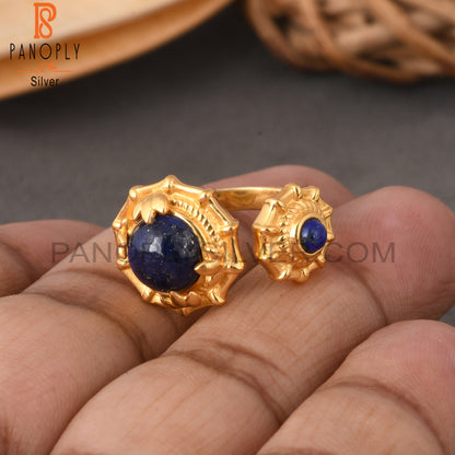 Lapis Adjustable 925 Sterling Silver Ring