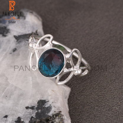 Bio Alexandrite Doublet Quartz 925 Silver Ring