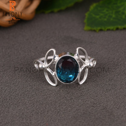 Bio Alexandrite Doublet Quartz 925 Silver Ring