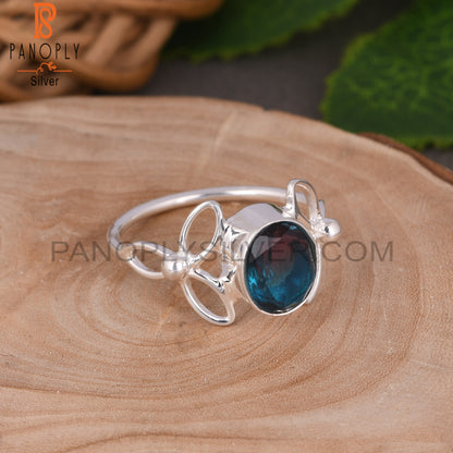 Bio Alexandrite Doublet Quartz 925 Silver Ring