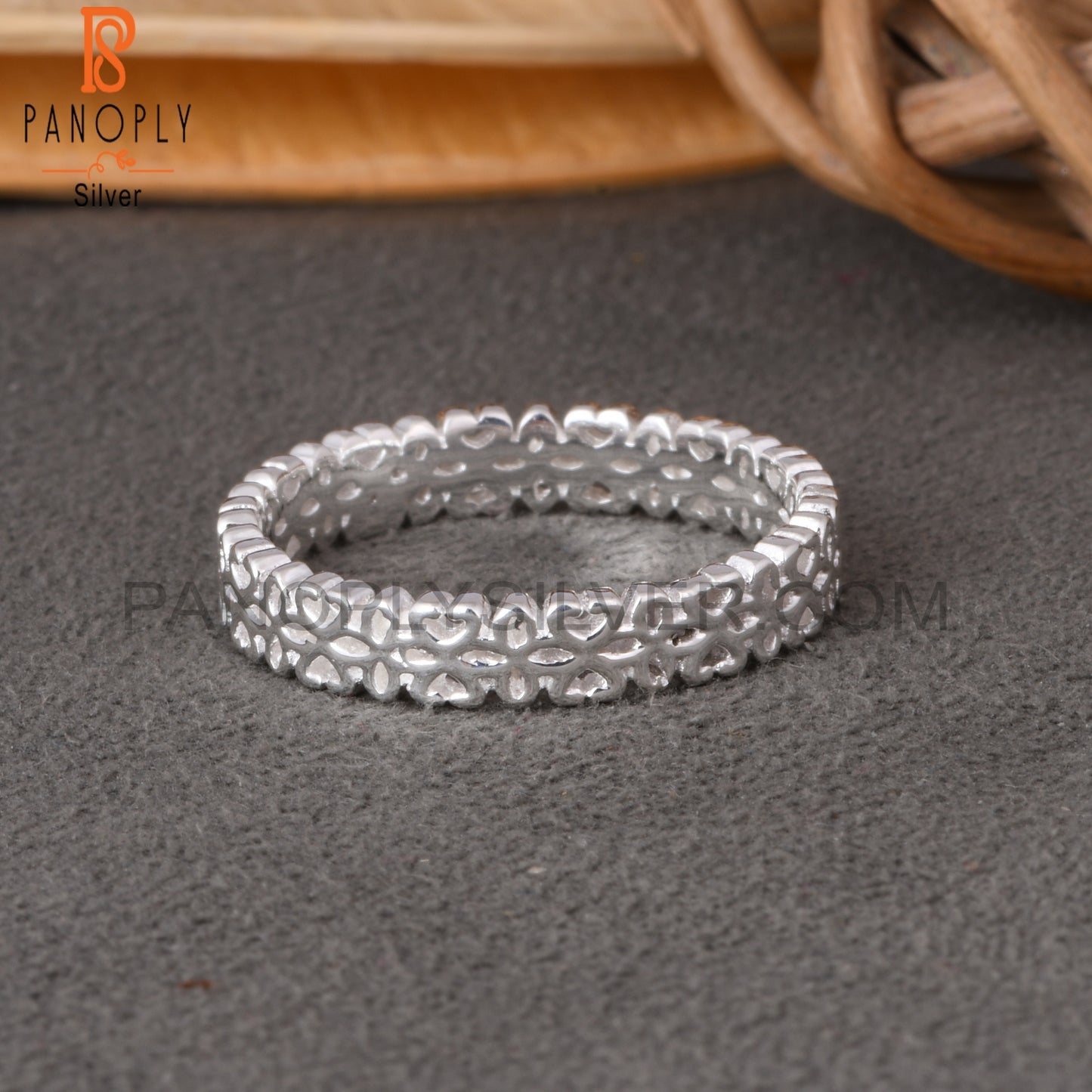 Designer 925 Sterling Silver Flower Ring