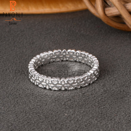 Designer 925 Sterling Silver Flower Ring