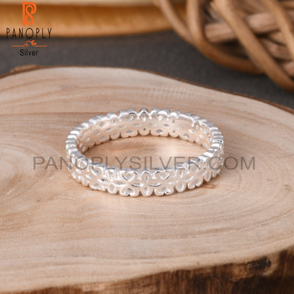 Designer 925 Sterling Silver Flower Ring
