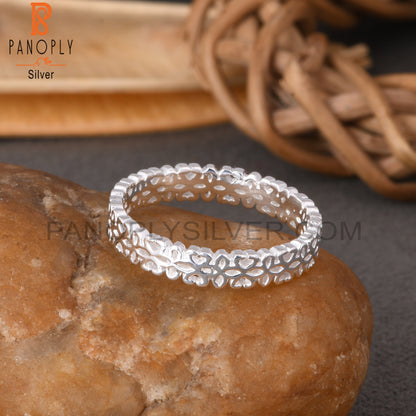 Designer 925 Sterling Silver Flower Ring