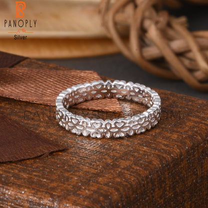 Designer 925 Sterling Silver Flower Ring