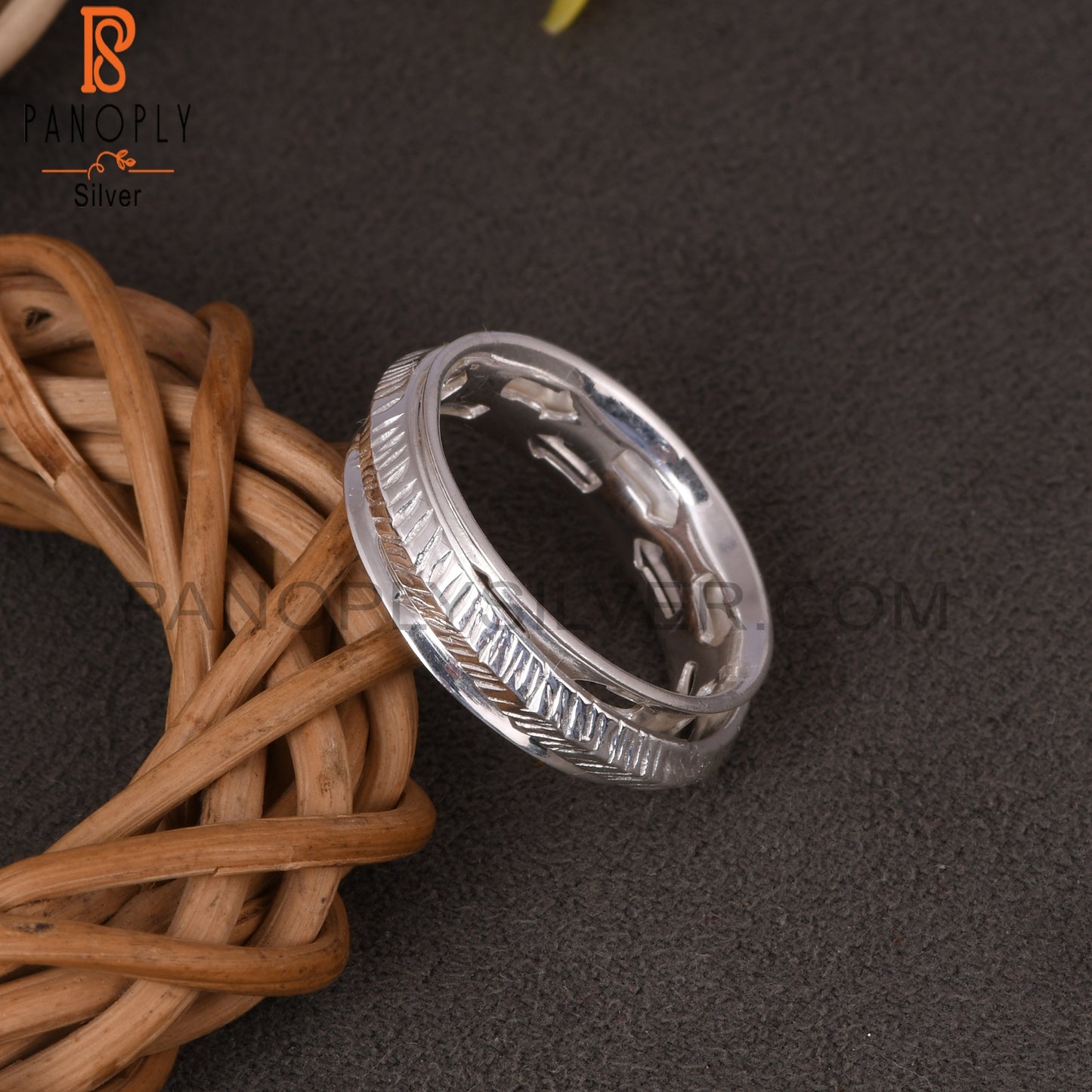 Women Spinner 925 Sterling Silver Ring
