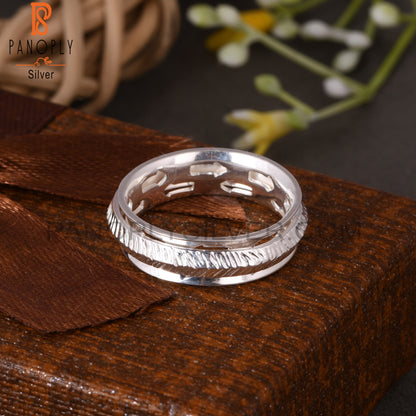 Women Spinner 925 Sterling Silver Ring