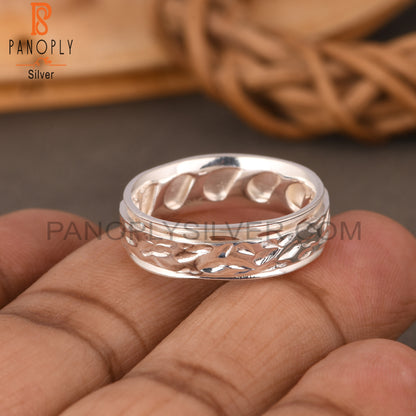 Hand Hammered 925 Sterling Silver Designer Ring