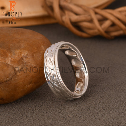 Hand Hammered 925 Sterling Silver Designer Ring