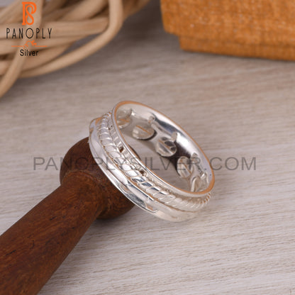 Spinner 3 Band 925 Sterling Silver Ring