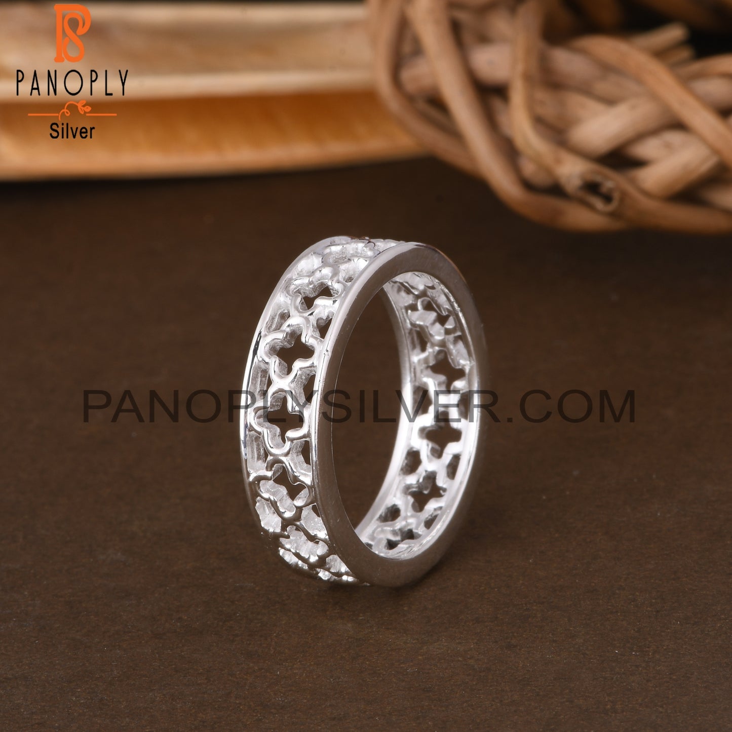 Handmade 925 Sterling Silver Pattern Ring