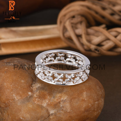 Handmade 925 Sterling Silver Pattern Ring