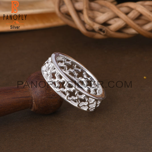 Handmade 925 Sterling Silver Pattern Ring