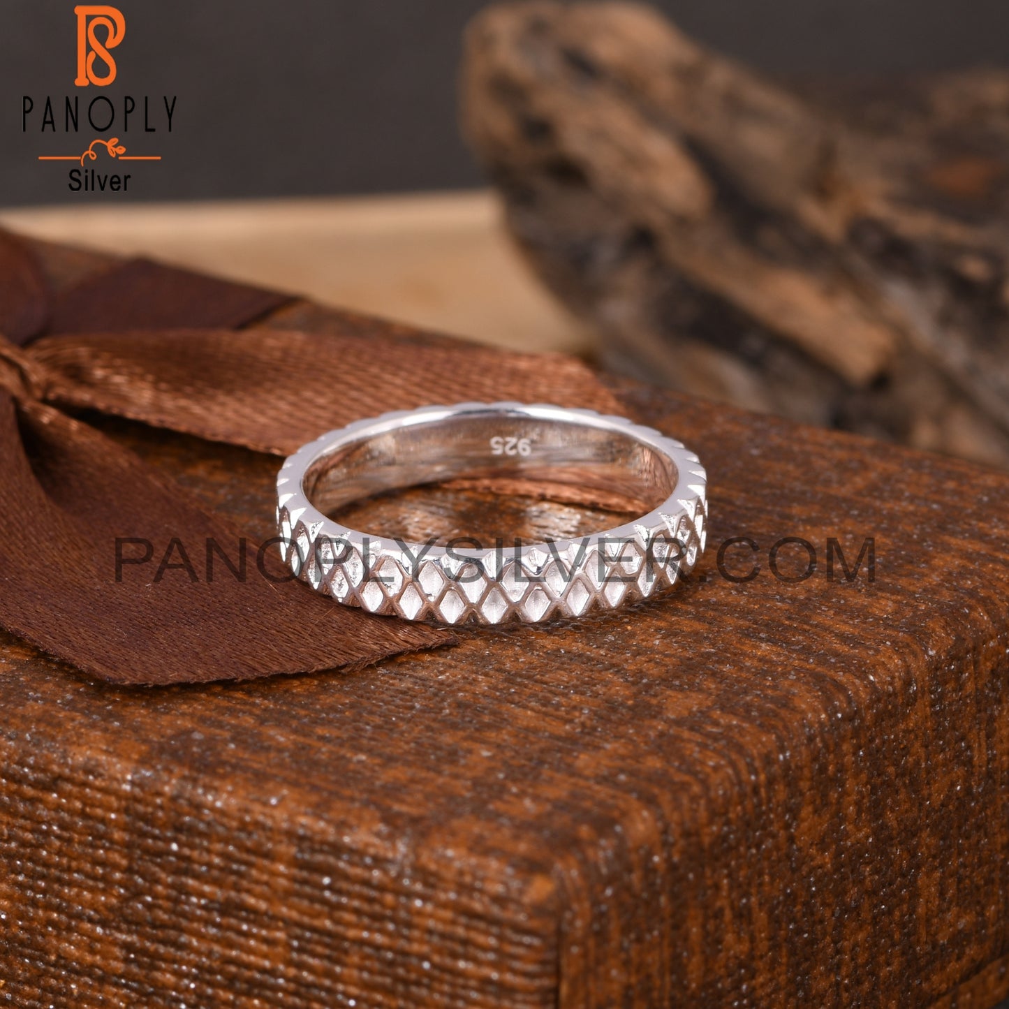 Triangle Spinner 925 Sterling Silver Ring