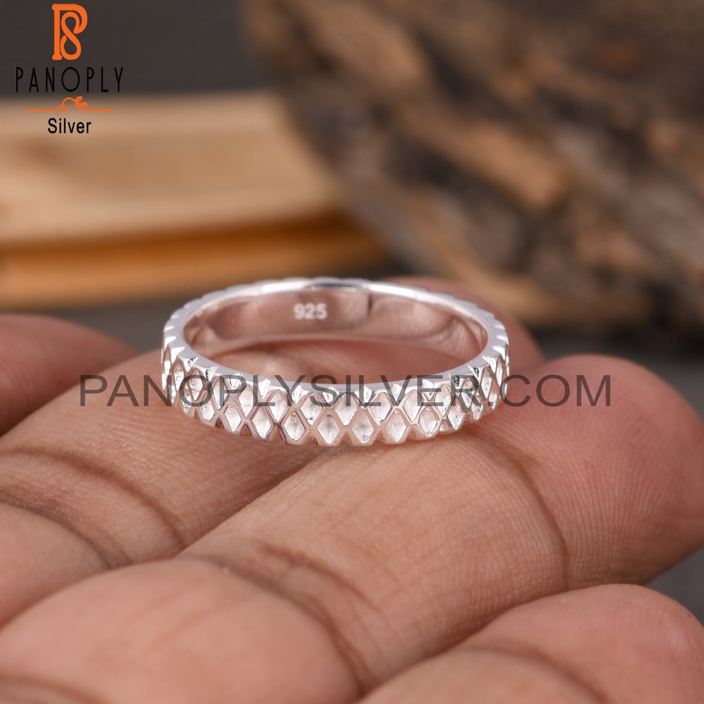 Triangle Spinner 925 Sterling Silver Ring