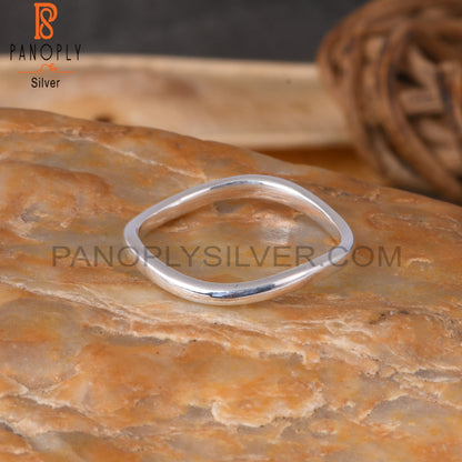 Handmade 925 Sterling Silver Stackable Ring Gift For Her