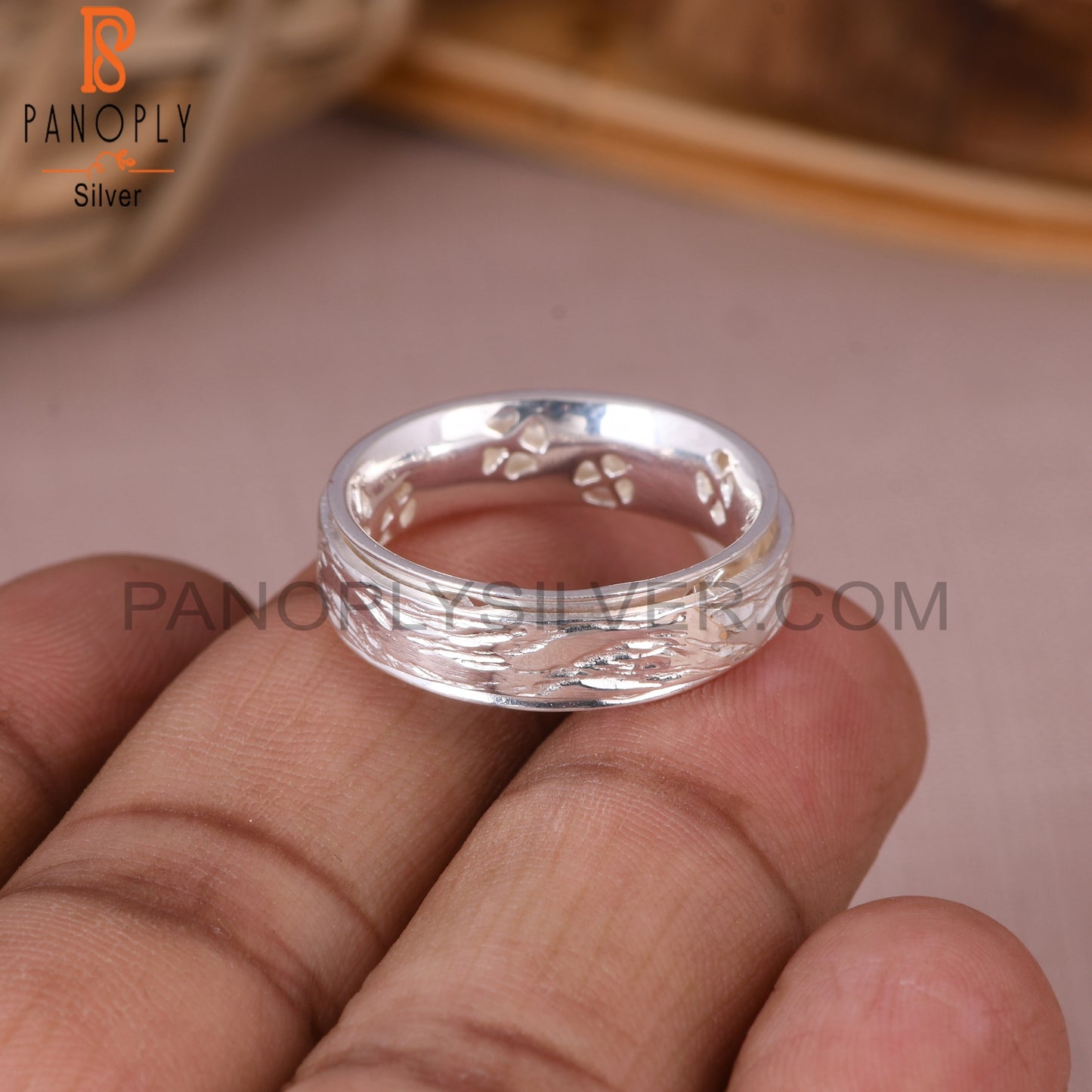 Spinner Texture 925 Sterling Silver Ring