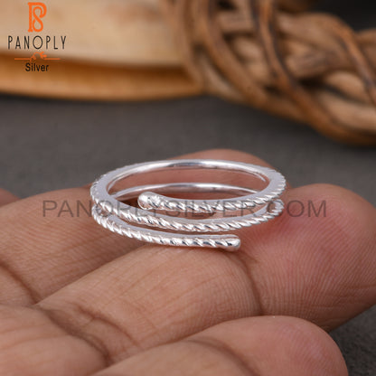 Triple Layer 925 Sterling Silver Ring