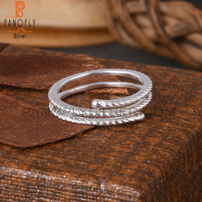 Triple Layer 925 Sterling Silver Ring