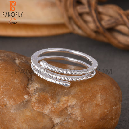Triple Layer 925 Sterling Silver Ring