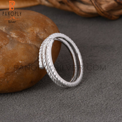 Triple Layer 925 Sterling Silver Ring