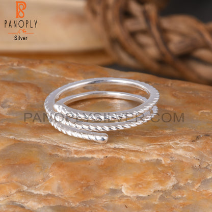 Triple Layer 925 Sterling Silver Ring
