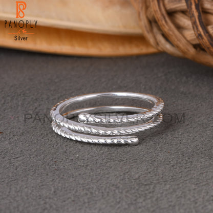 Triple Layer 925 Sterling Silver Ring
