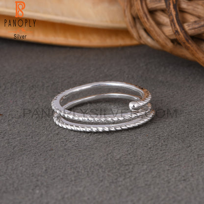 Triple Layer 925 Sterling Silver Ring