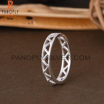 925 Sterling Silver Zig Zag Ring