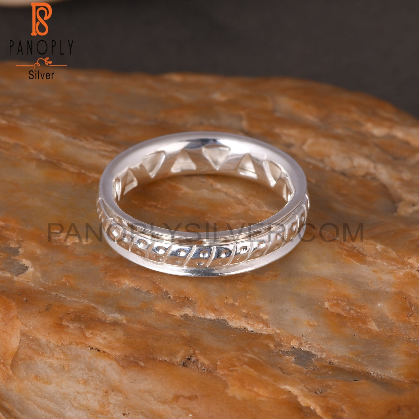 Two Band Spinner 925 Silver Ring