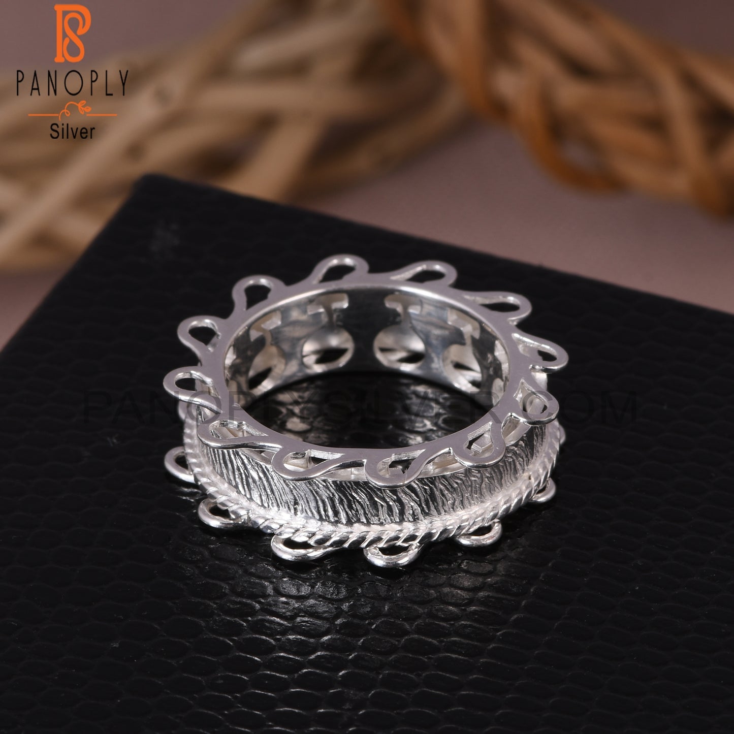 Spinner 925 Silver Meditation Fidget Ring