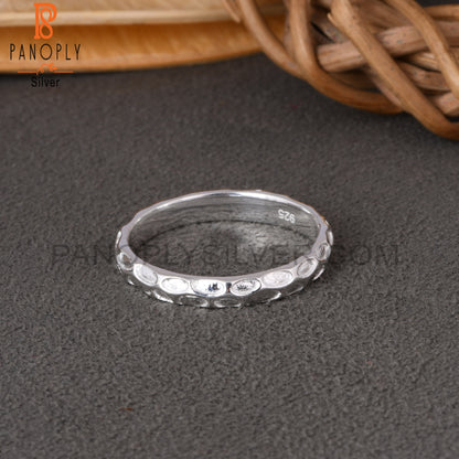Minimalist Handmade 925 Sterling Silver Plain Ring