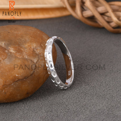 Minimalist Handmade 925 Sterling Silver Plain Ring