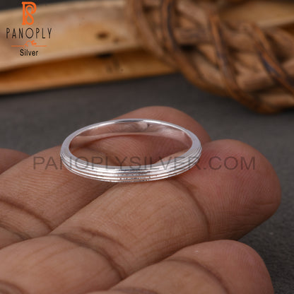 Plain 925 Sterling Silver Ring Band