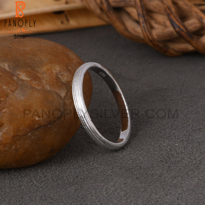 Plain 925 Sterling Silver Ring Band