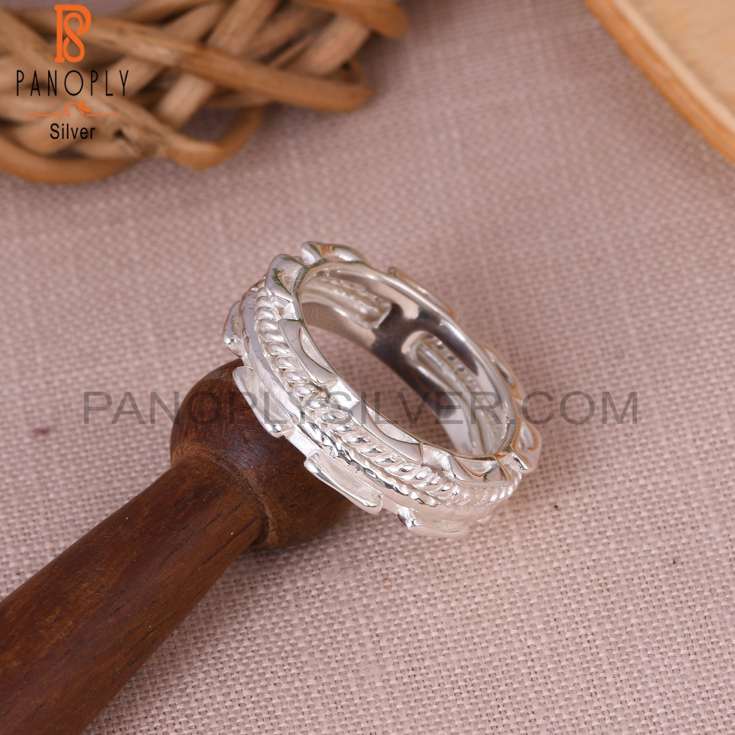 Twist Spinner 925 Sterling Silver Ring