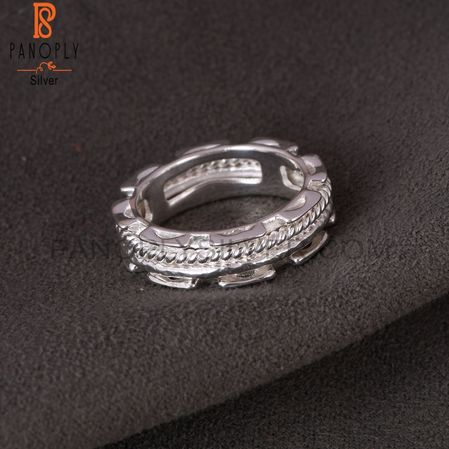 Twist Spinner 925 Sterling Silver Ring